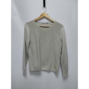 RABE Knit Sweater Beige Solid Long Sleeve Women Size 38